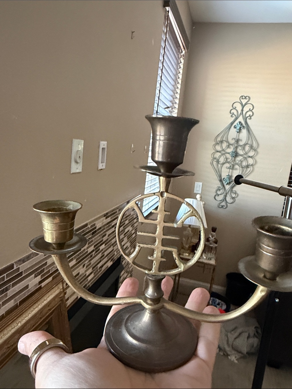 Vintage 3 arm Candelabra
